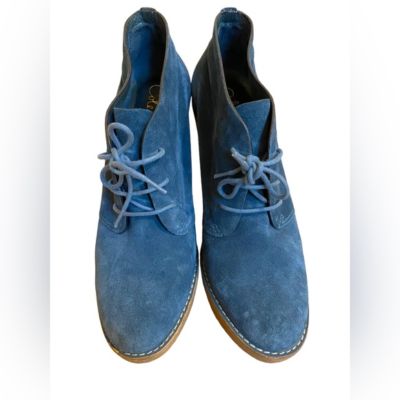 Blue suede Cole Haan booties - Picture 5 of 5